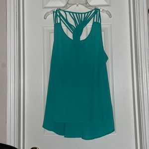 Mine Large Mint green Sheer Layered  straps tank Woman